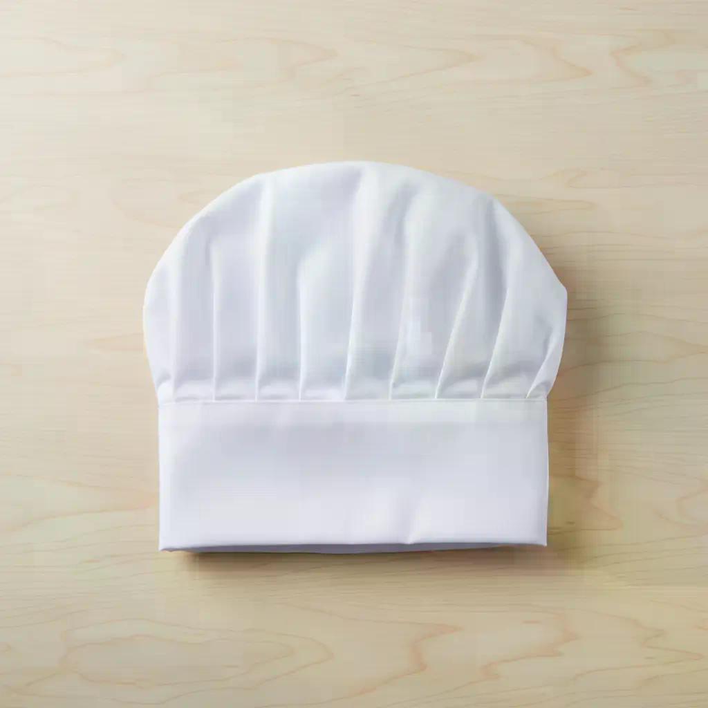 Pack 10 Gorros De Chef Tipo Champiñón Blanco