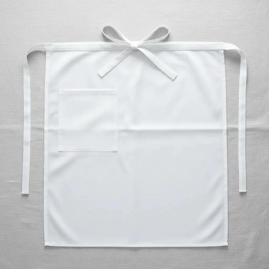 Pack 10 Mandiles Clásicos De Cocina Blanco