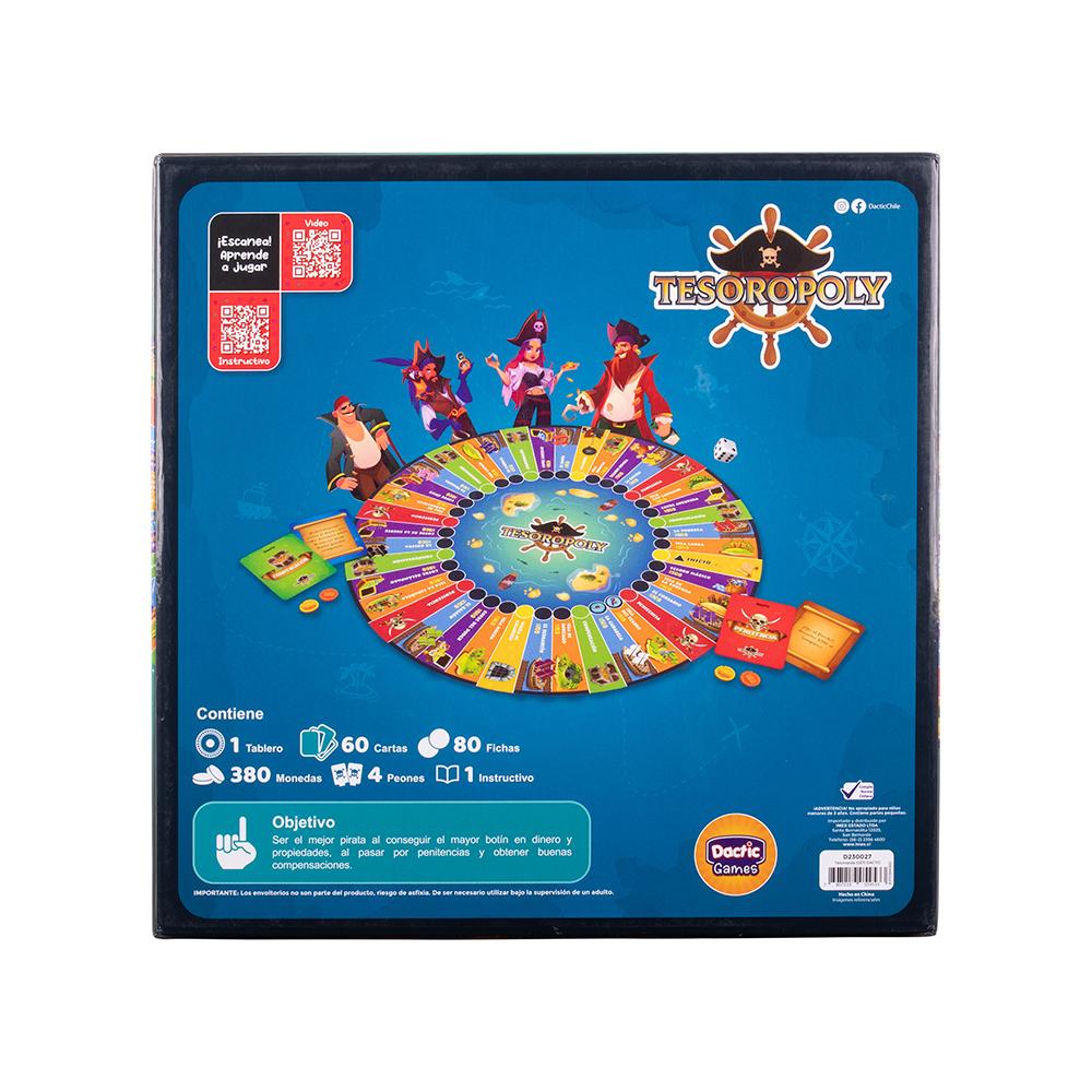 Juego De Mesa Tesoropoly +8 Años Dactic