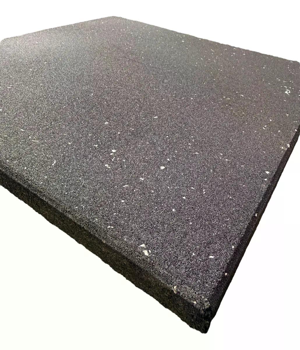 Piso Caucho Gimnasio Alto Trafico 100x100cmx15mm