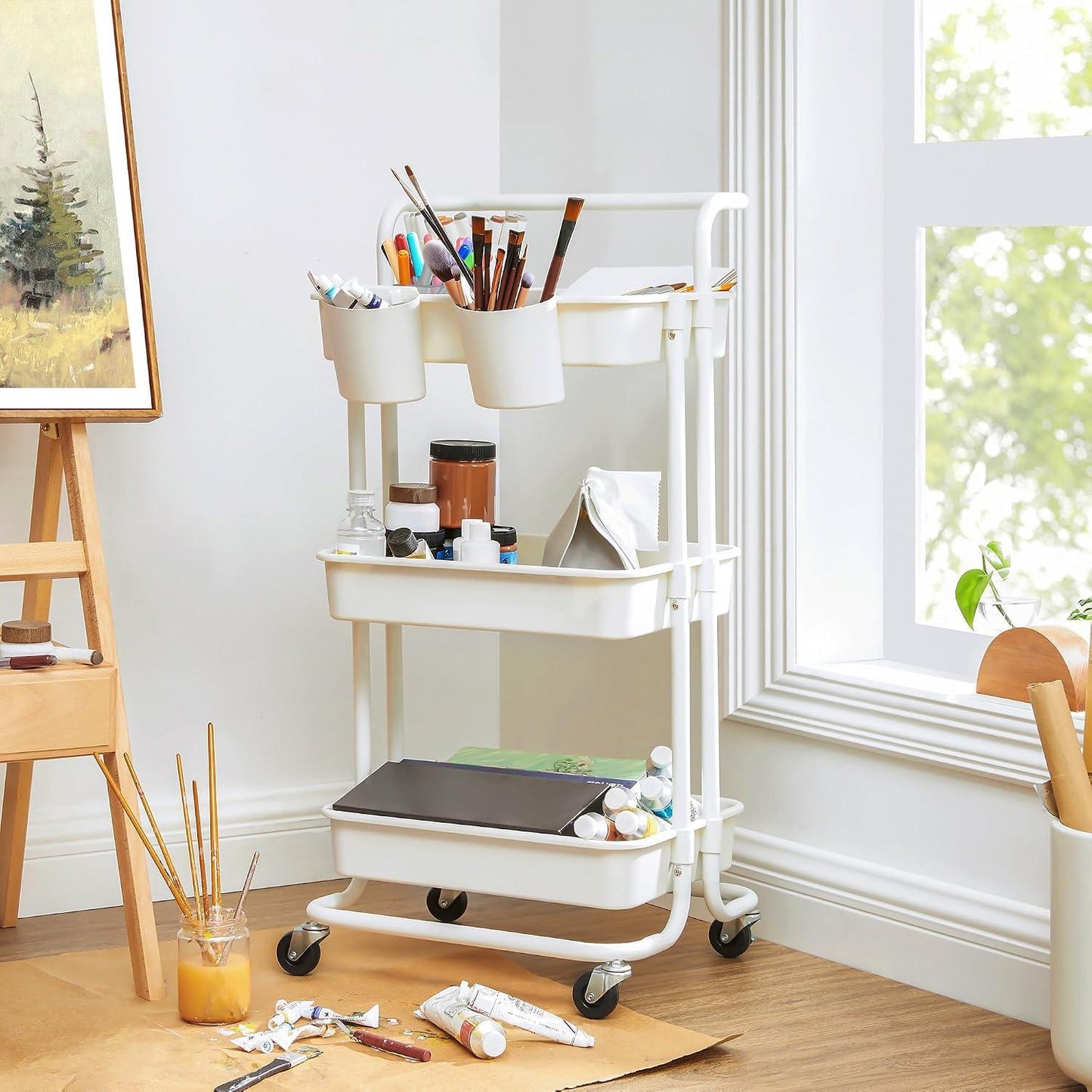 Carro Organizador Songmics 3 Niveles Con Ruedas Cocina