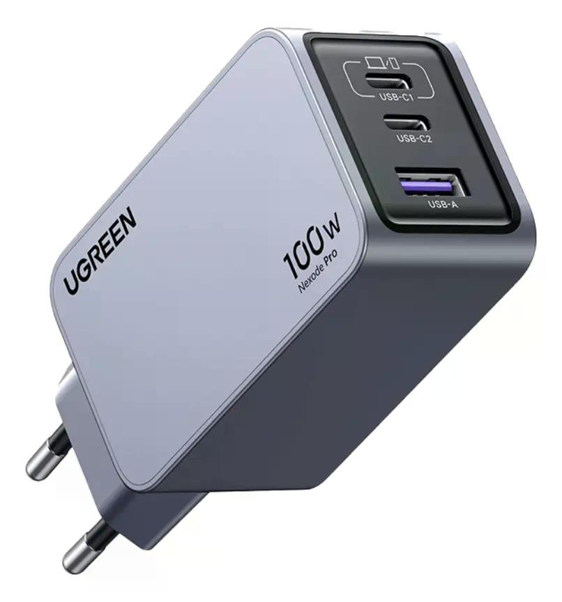 Cargador Rápido Ugreen Nexode Pro 100w 3 Puertos Usb-c Usb-a