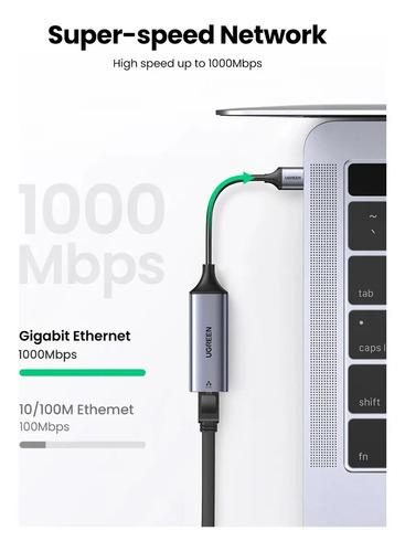Adaptador Ugreen Usb C A Rj45 Ethernet 1000mbps -gris