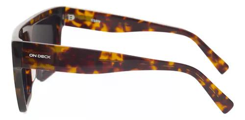 Lentes Anteojos De Sol Ondeck Bari By Sabrina Sosa Bari Marrón Oscuro Negro