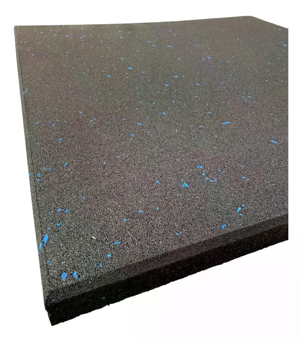Piso Caucho Gimnasio 50x50cm X Grosor 2cm