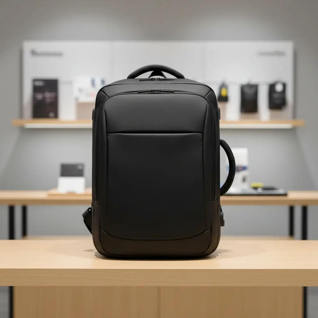 Pack 2 Mochilas Antirrobo Impermeables Expansibles 38l Usb Negro Impermeable