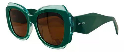 Lentes Anteojos De Sol Ondeck 2500 Premium Green Verde Oscuro Marrón Claro