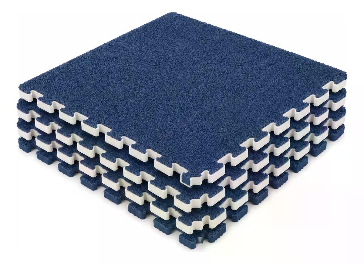 Pack X4 Piso Alfombra Tatami Eva Tipo Afelpado 60x60x1cm