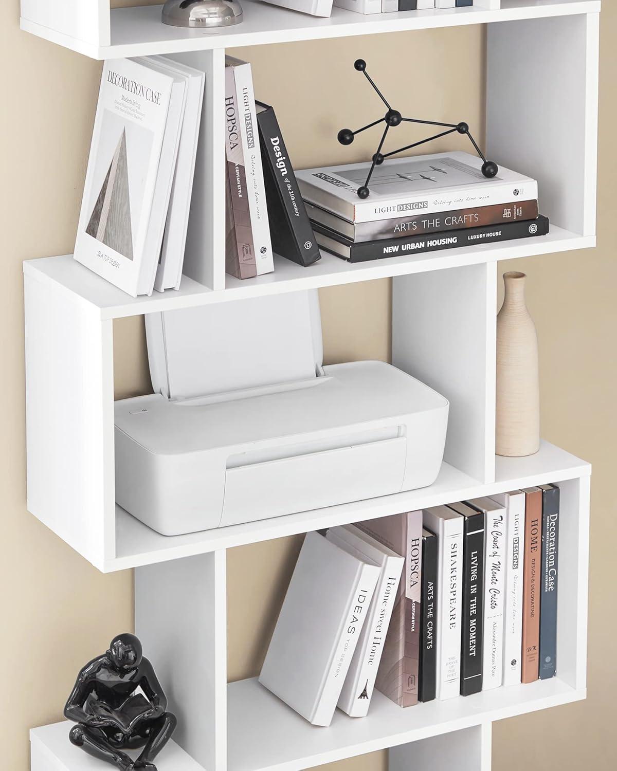 Estantería Librero Vasagle 6 Niveles Blanco Living Oficina