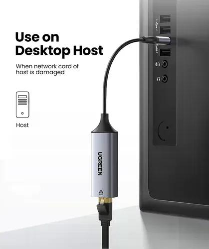 Adaptador Ugreen Usb C A Rj45 Ethernet 1000mbps -gris