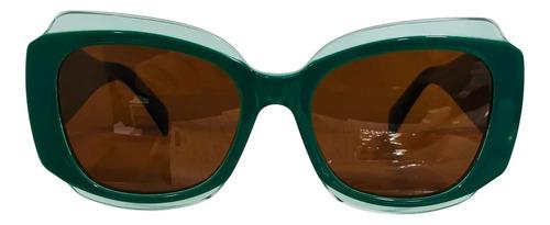 Lentes Anteojos De Sol Ondeck 2500 Premium Green Verde Oscuro Marrón Claro