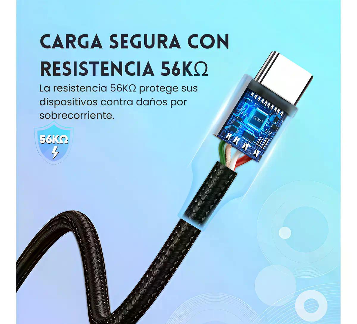 Cable Usb 2.0 2m Ugreen 60128 Negro Con Entrada Usb A Salida Usb C