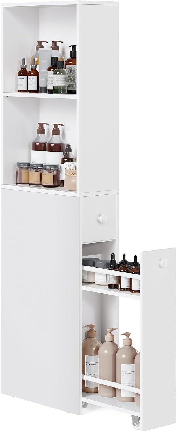 Gabinete Organizador Slim Baño Cocina Con Cajón Y Ruedas