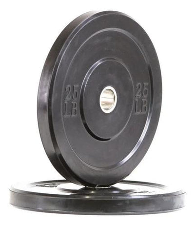 Par Discos Olímpicos Bumper 25 Lb (50 Lb Total) Negro