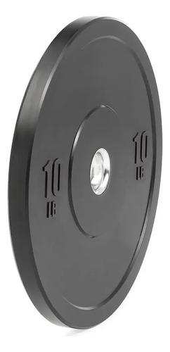 Par Discos Olímpicos Bumper 10 Lb (20 Lb Total) Negro