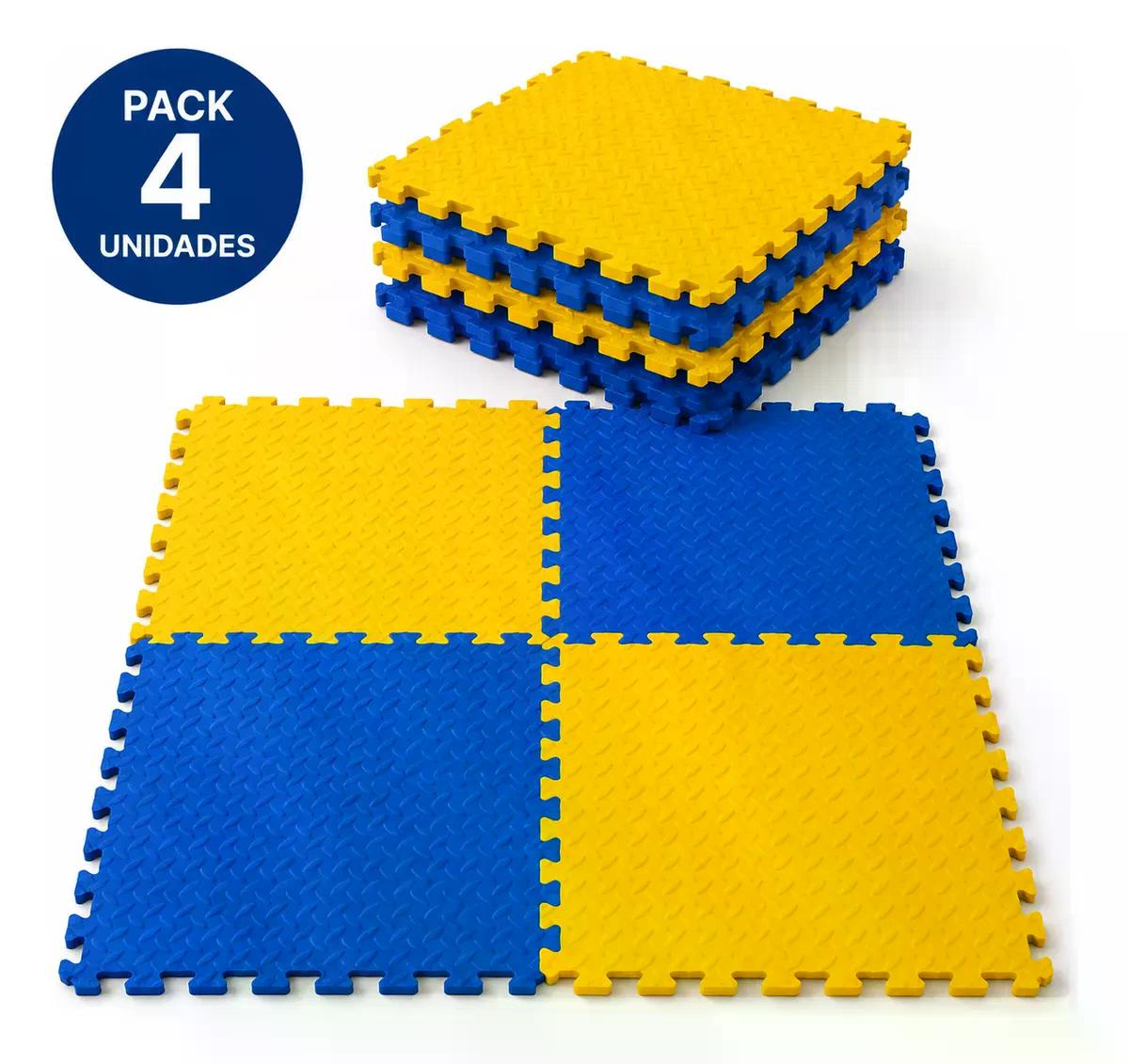 Pack X4 Tatami Piso Goma Eva 50x50x2 Alfombra Ejercicio