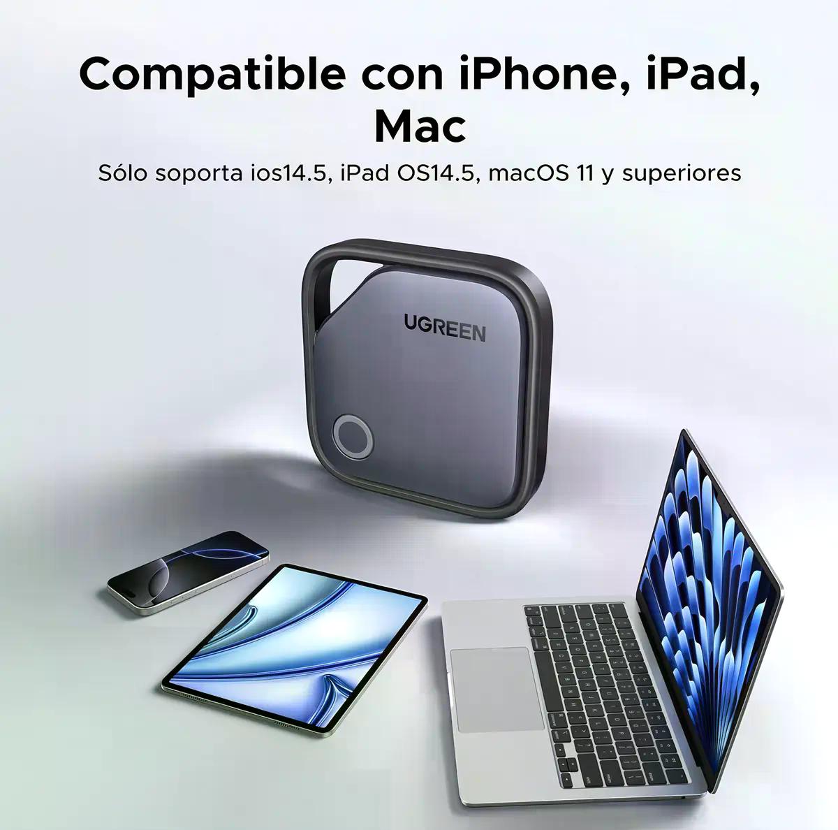 Ugreen Finetrack Localizador Apple Find My 2 Años Negro