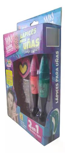 Set Juego Lapices Pinta Uñas Niñas Brocha Y Lapiz