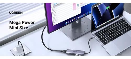 Multipuerto Usb-c / 1hdmi 4k60hz + 3usb 3.0 + Inusb-c Pd Ugr Gris Oscuro