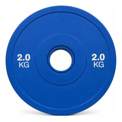 Discos Olimpicos 2 Kg Par Fraccionados Azul