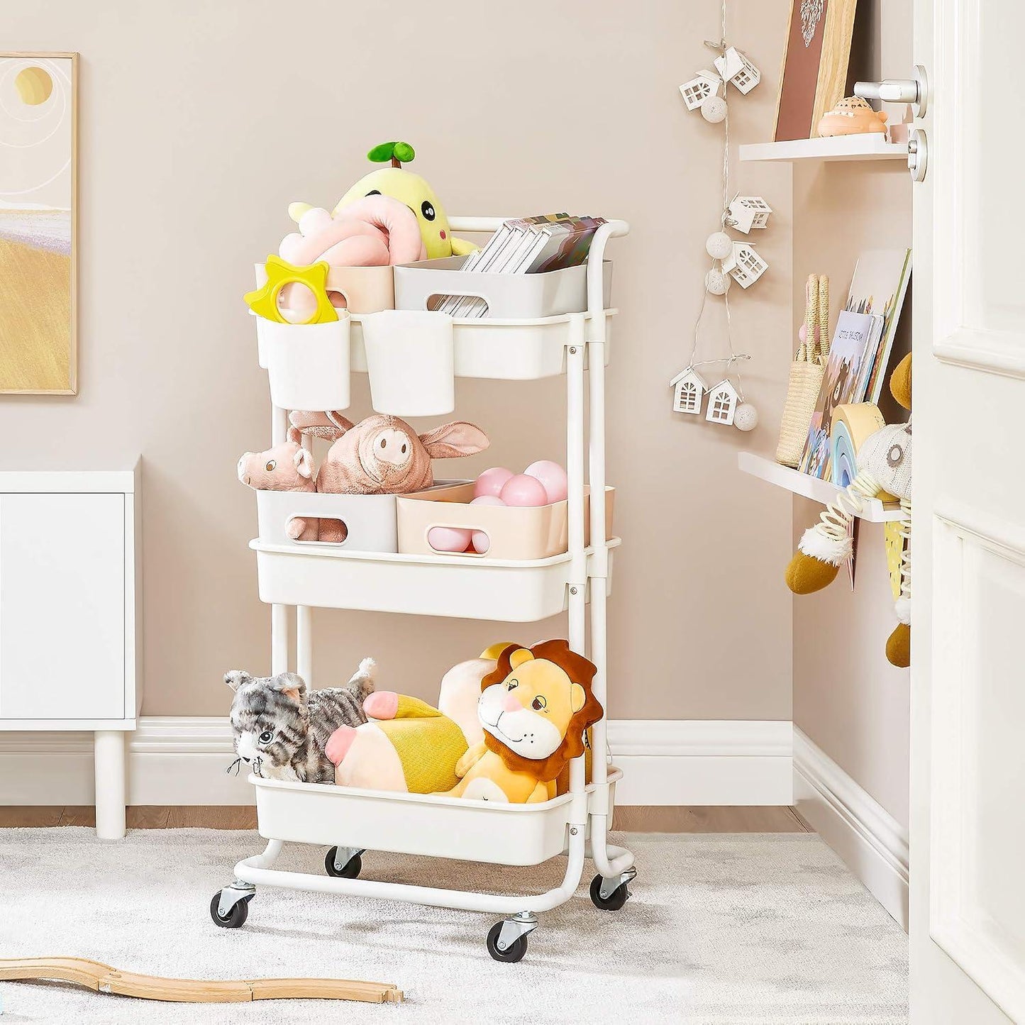 Carro Organizador Songmics 3 Niveles Con Ruedas Cocina