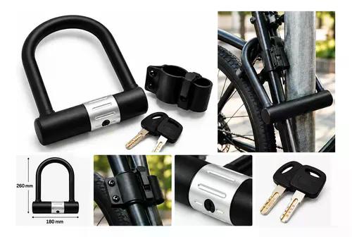Kit Seguridad Bici Casco Mtb Azul + Candado U-lock Azul M/l