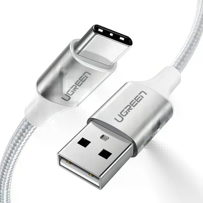 Cable Usb-c A Usb-a Ugreen 3a 2 Metros Reforzado Us288 Blanco