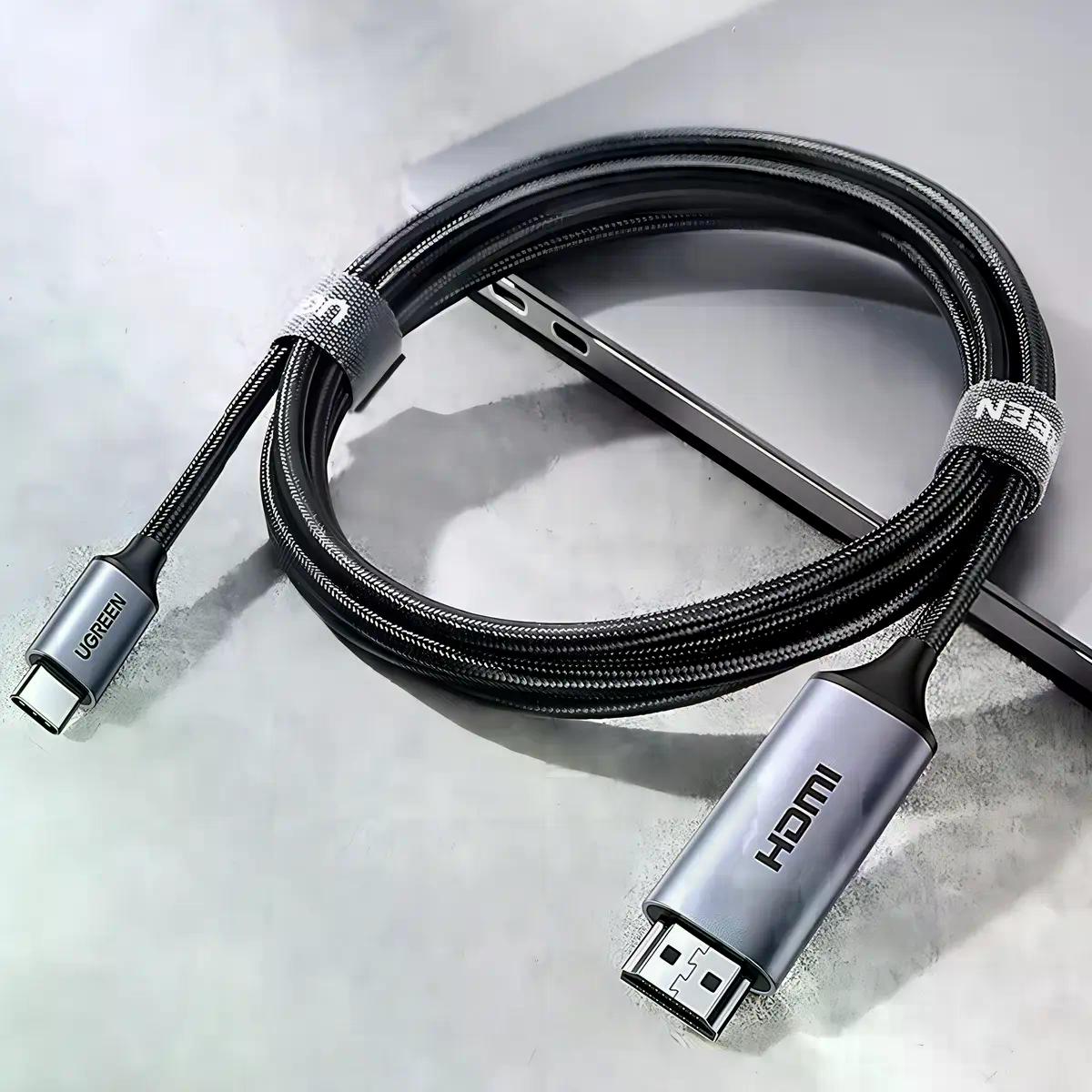 Ugreen Cable Usb C A Hdmi Macho-macho 4k 60 Hz 1.5m Aluminio