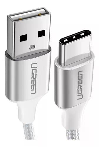 Cable Usb-c A Usb-a Ugreen 3a 2 Metros Reforzado Us288 Blanco