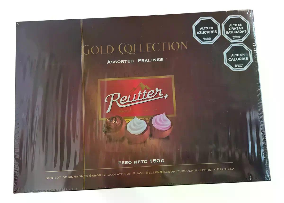 Bombones Rellenos Reutter Chocolate Leche Y Frutilla Caja 150g 15u