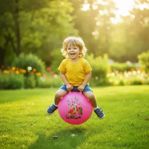 Juego Pelota Saltarina Grande Juguetes Perrot Rosa