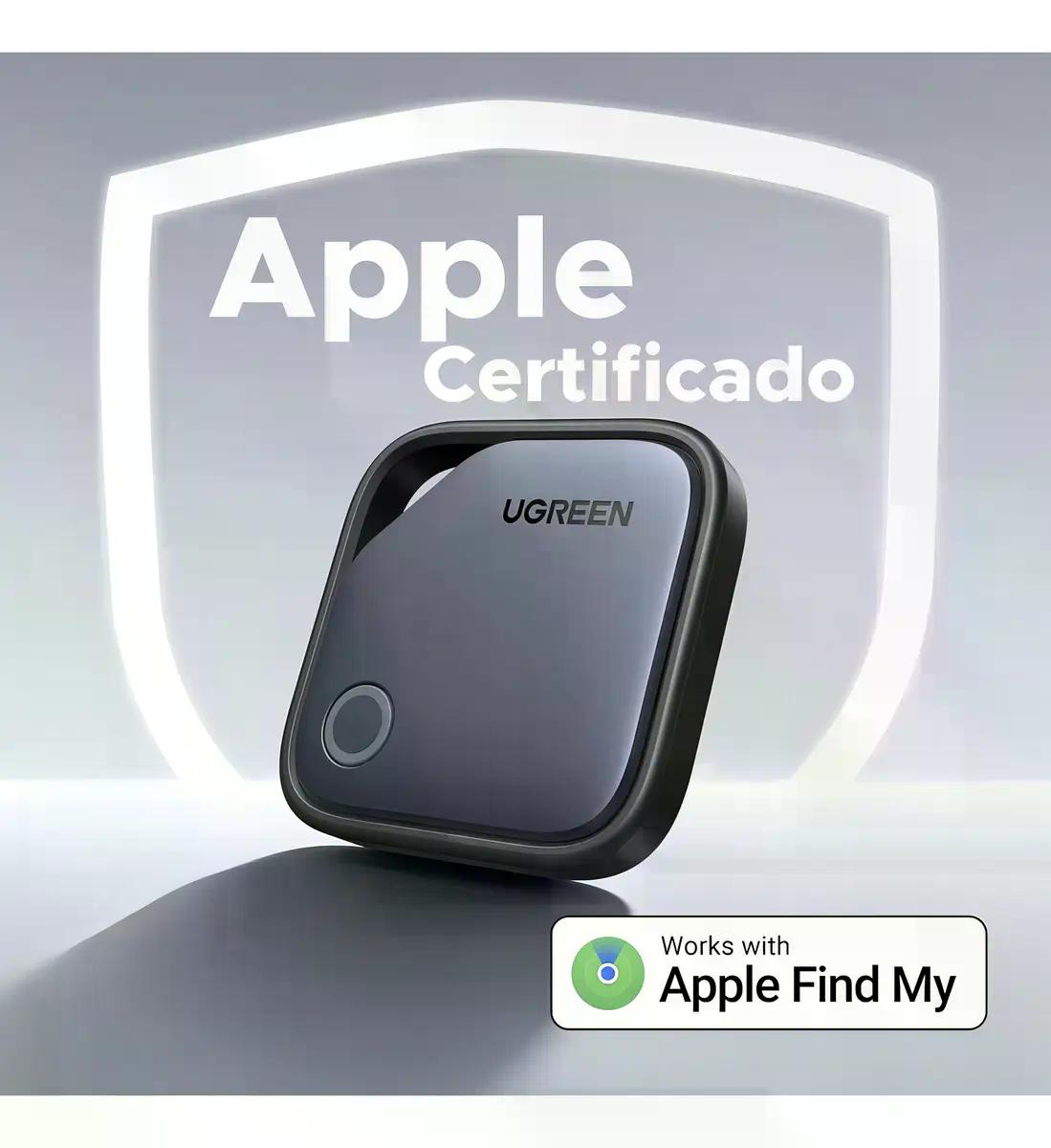 Ugreen Finetrack Localizador Apple Find My 2 Años Negro
