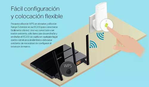 Extensor De Alcance, Access Point, Wmm Tp-link Repetidor V4 Re200 (br) 4.0 Blanco