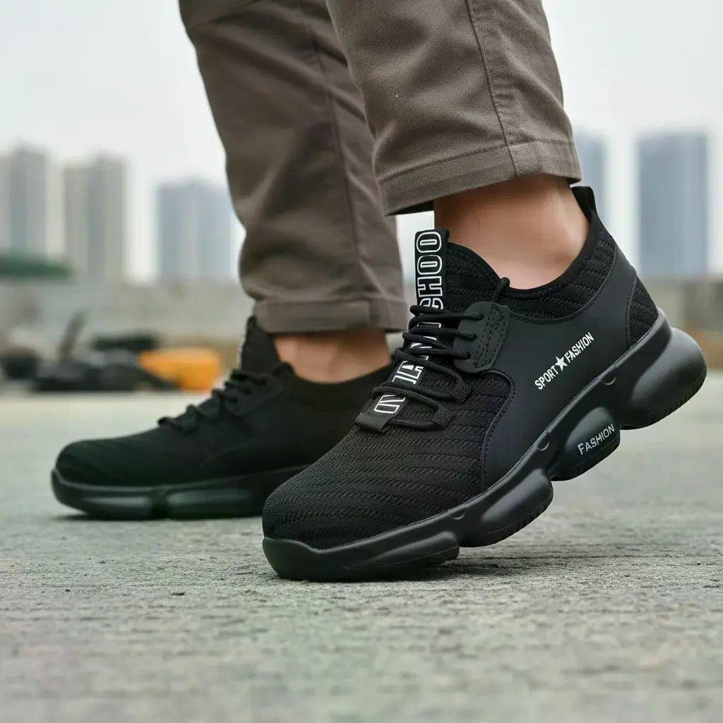 Zapatillas De Seguridad Punta De Acero Trabajo Hombre